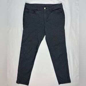 Lululemon Mens ABC Utilitech Pants 32 x 29 Slim 5 Pocket Heathered Deep Navy B4